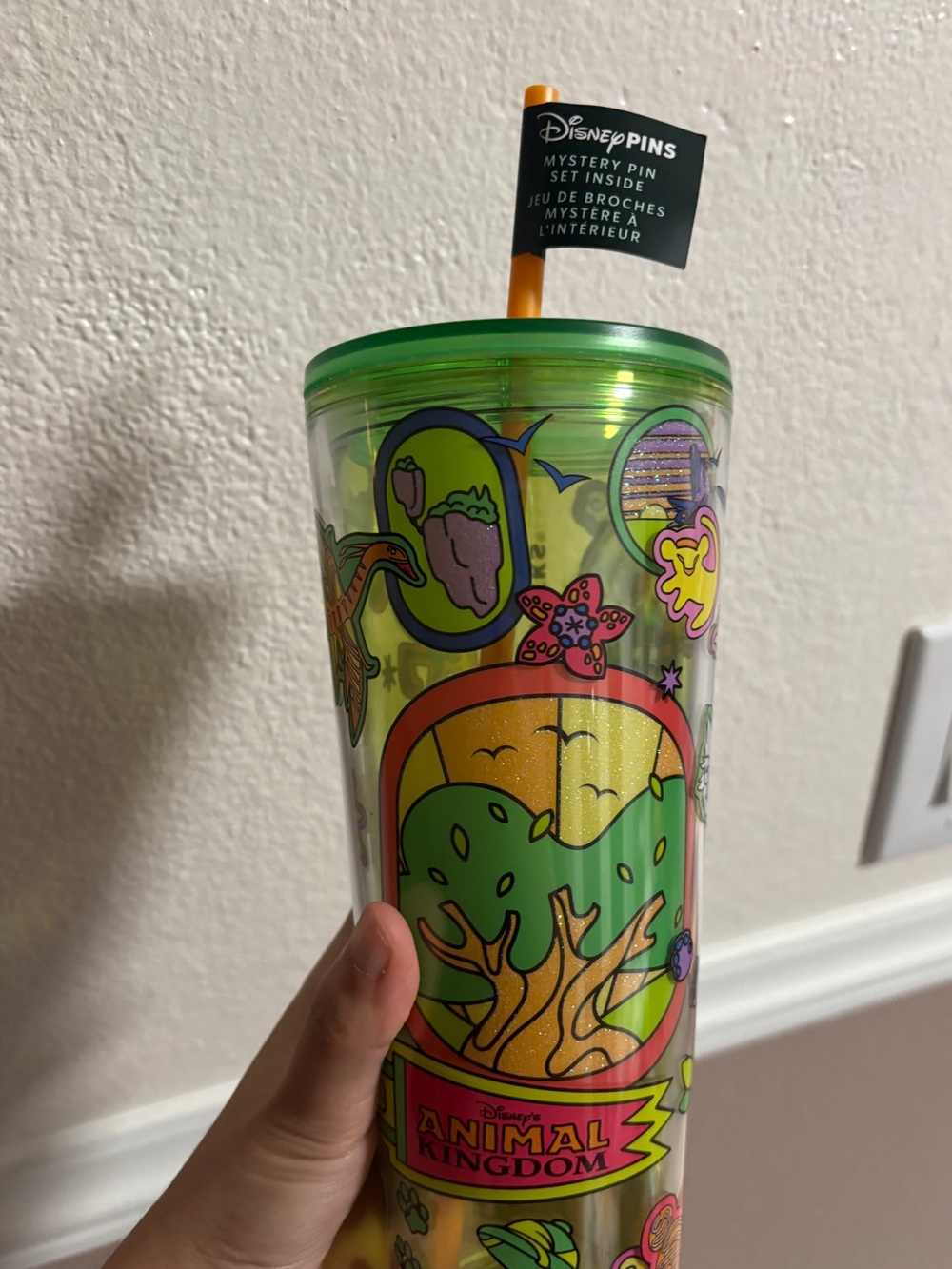Starbucks Animal Kingdom Disney Tumbler -NO PINS INSIDE CUP ONLY-